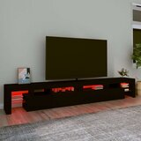 TV ormarić s LED svjetlima crni 260x36 5x40 cm | shoptok.hr