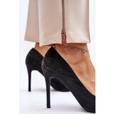 Boto Black Glitter Decorated High Heels Klonisa | Shoptok.si