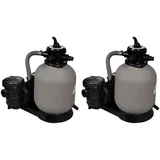 Črpalke s peščenim filtrom 2 kosa 600 W 17000 l/h