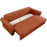 MID.YOU ZOFA S POSTELJNO FUNKCIJO, terakota tekstil | Shoptok.si