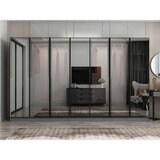 Hanah home ormar sa reflektujućim staklom Nisa 20633, 315 cm, antracit Cene