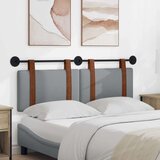  Držeće uzglavlje Zidne Svijetlo siva 150 x 55 x 5 cm Antikni PU - Svjetlosiva 140 cm bez LED | shoptok.hr
