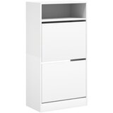 Ormarić za cipele bijeli 60 x 34 x 116 cm od konstruiranog drva | Eponuda.com