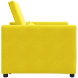 SOFA na razvlačenje Singl s kotačima Žuta Baršun | shoptok.hr