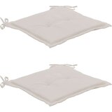  Jastuci za vrtne stolice 2 kom krem 50x50x3 cm tkanina Oxford Cijene