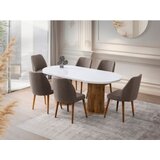 Hanah home Trpezarijski sto Milas-2992, 180x77x90 cm, Bijeli | Eponuda.ba