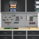 vidaXL pegboardi, 3 kosa z 15 dodatki, siva, 50x60 cm, jeklo, (22048535) | Shoptok.si