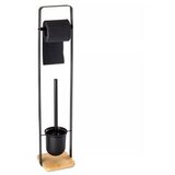  Stalak za WC četku i toalet papir crno-drvo2071806 AWD Cijene