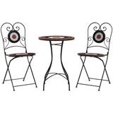 Bistro set s mozaikom terakota i bijelo od željeza i keramike | Eponuda.ba