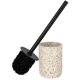 CAMARGUE Garnitura z WC ščetko Stone Terazzo (Š x V: 9,6 x 36 cm, Polirezin, Bež barve) | Shoptok.si