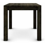  Hrastov stol 100 x 80 cm, crni sa srebrnim efektom | shoptok.hr