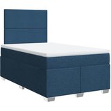 Maison Chic Box spring postelja - Vzmetna postelja z vzmetnico modra 120x190 cm blago SL11709, (21882180) | Shoptok.si