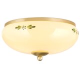 Orion dl 7-673 - plafonska svetiljka landhaus 2xE27/60W/230V prečnik 28 cm mesing/bež | Eponuda.com