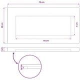  Pravokutni stolni vrh 70 x 20 x 3 cm Pravokutni - Prirodna 90 x 55 x 3 5 cm Pravokutno | shoptok.hr