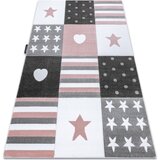 RugsX Preproge Preproga PETIT TEENY SRCE ZVEZDE roza 180x270 cm Rožnata | Shoptok.si