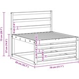  Set vanjskih sofa 3 kom. Prirodna Čvrsto drvo akacije | shoptok.hr