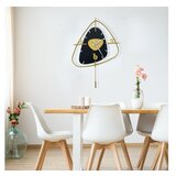WALLXPERT dekorativni metalni zidni sat vakia 2 zlatno - crna | ePonuda.com
