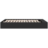  Okvir za krevet crni 150x200 cm konstruirano drvo | shoptok.hr