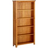 Furnova Knjižna omara 5-nadstropna 70x22x140 cm trdna hrastovina, (21950811) Cene