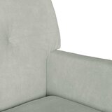  Chesterfield klupa Svijetlo siva 112 x 65,5 x 75 cm Baršun | shoptok.hr