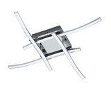 Eglo Valmora spot/4, led, 4x5w, 4x470lm, d-560, hrom/bela