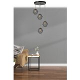 Opviq Merkür 4 Lü tepsili siyah Sarkıt black chandelier Cene