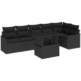  Set sofe s jastukom 7 pcs Crna Poli ratan | Eponuda.com
