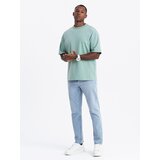Ombre Men's LOOSE FIT T-shirt with pocket - beige | Shoptok.si