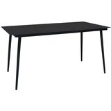 5-dijelni vrtni blagovaonski set od PVC ratana crni | shoptok.hr