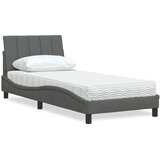  Krevet s madracem Hanko tamnosivi 90x200 cm od tkanine | shoptok.hr