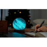 Gingko LED stolna lampa u tamnoj prirodnoj boji sa staklenim sjenilom (visina 13 cm) Stellar Ocean – | shoptok.hr