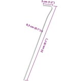  Klinovi za šator 25 kom 23 cm Ø 3 mm od pocinčanog čelika | Eponuda.ba