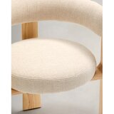 Kave Home Bež jedilni stol iz masivnega jesena Granite – | Shoptok.si