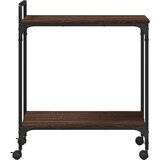  Kuhinjska kolica boja hrasta 60,5x31x72,5 cm konstruirano drvo | shoptok.hr