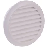 OEZPOLAT okrugla ventilacijska rešetka (bijele boje, promjer spojnog dijela: 125 mm, s mrežom za muhe)