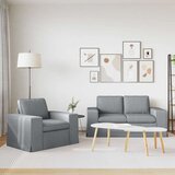 SOFA 2 pcs Svijetlo siva Metal | shoptok.hr