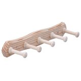 SIRO Garderobna letev S126-460HZ5 (Do x Š x V: 460 x 60 x 77 mm, Število kaveljčkov: 5 kos) | Shoptok.si