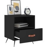  Noćni ormarići 2 kom crni 40 x 35 x 47,5 cm konstruirano drvo | Eponuda.ba