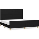  Okvir za krevet bez madraca crni 160x200 cm od tkanine | shoptok.hr