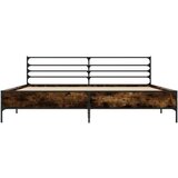  Okvir kreveta boja hrasta 180x20 cm konstruirano drvo i metal | shoptok.hr