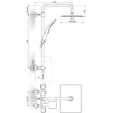 Tuš panel S2 Termostatski | shoptok.hr