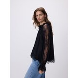 Reserved Bluza s čipkom - crno | shoptok.hr
