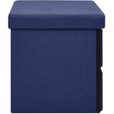  Sklopiva klupa za pohranu plava 76x38x38 cm od umjetnog platna | shoptok.hr