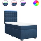  The Living Store Box spring postelja z vzmetnico modra 100x200 cm blago - Box Spring Postelja, (21497106) | Shoptok.si