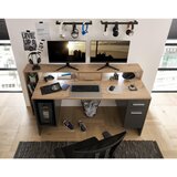Livetastic GAMING MIZA leseni material siva, barve hrasta | Shoptok.si
