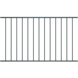 vidaXL Ograjni panel prašno premazano jeklo 1,7x1,25 m antraciten | Shoptok.si