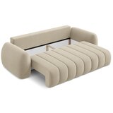 Makamii Svjetlo smeđa sklopiva/s prostorom za odlaganje sofa od bouclé tkanine 266 cm Pele – | shoptok.hr