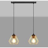  visilica na lanku AGAT 2xE27/15W/230V zlatna/crna | Eponuda.com