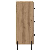 vidaXL Strani šal artisan hrast 34 x 34.5 x 90 cm Konstruiran les | Shoptok.si