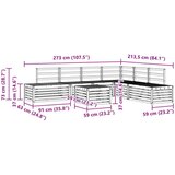  Set vanjskih sofa 7 Komad Prirodna Čvrsto drvo akacije | shoptok.hr